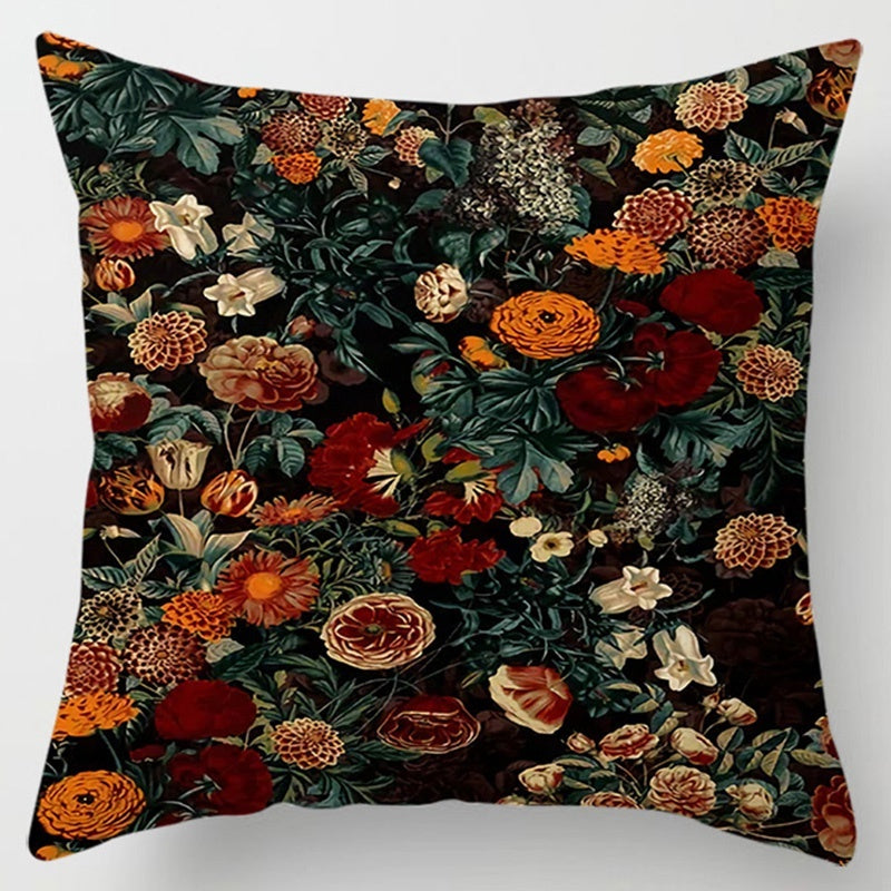 Floral Plant Pattern Cushion Cover Bedroom Decor