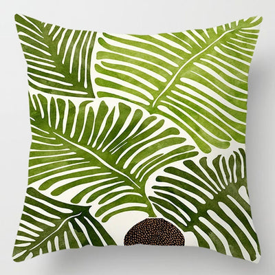 Floral Plant Pattern Cushion Cover Bedroom Decor