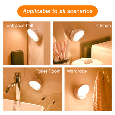 Rotating Human Body Sensor Light Corridor Garage Light Wardrobe Light Motion Sensor Night Light