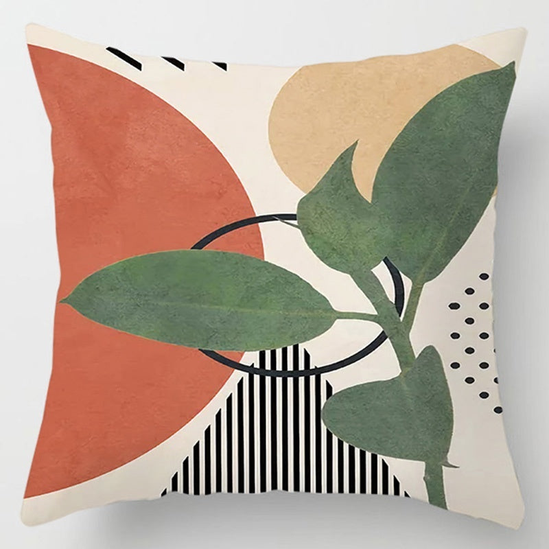 Floral Plant Pattern Cushion Cover Bedroom Decor